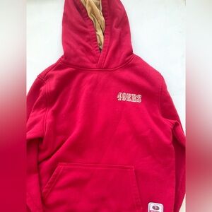 49ERS Kids Red Hoodie size 10-12